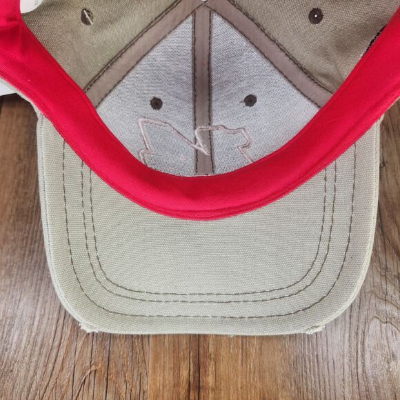 Tony Stewart #14 Stewart-Haas Racing Distressed Strapback Hat Cap Beige Canvas - Picture 8 of 12